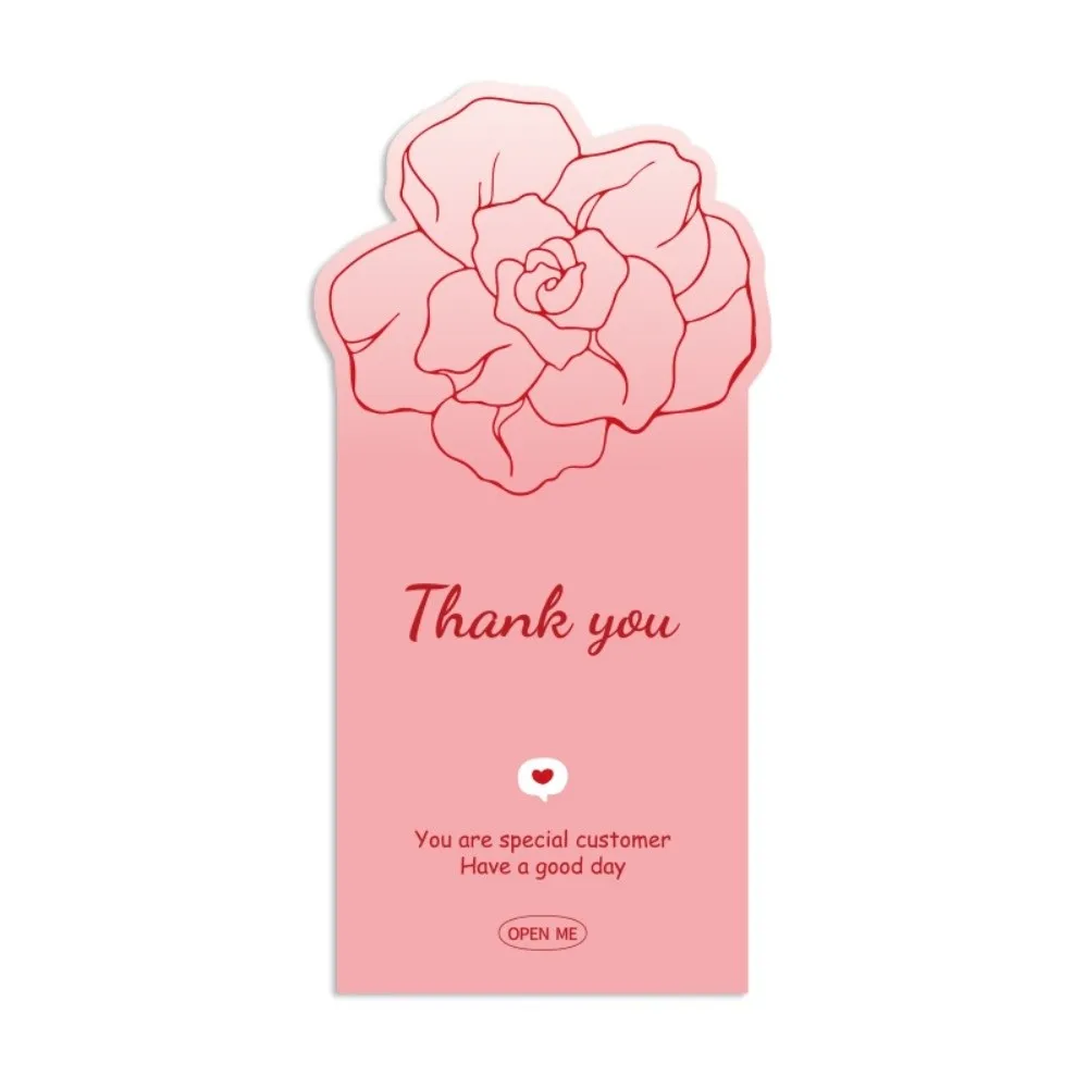 

50pcs Bowknot Gift Box Sealing Stickers Rose Pattern Decorative Labels Bow Stickers DIY Crafts 60*120mm Thank You Stickers