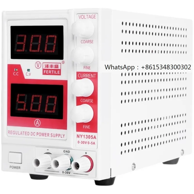 

NY1305A Digital Adjustable Digital Display DC Stable Voltage and Current Power Supply High Precision Electroplating 1305F