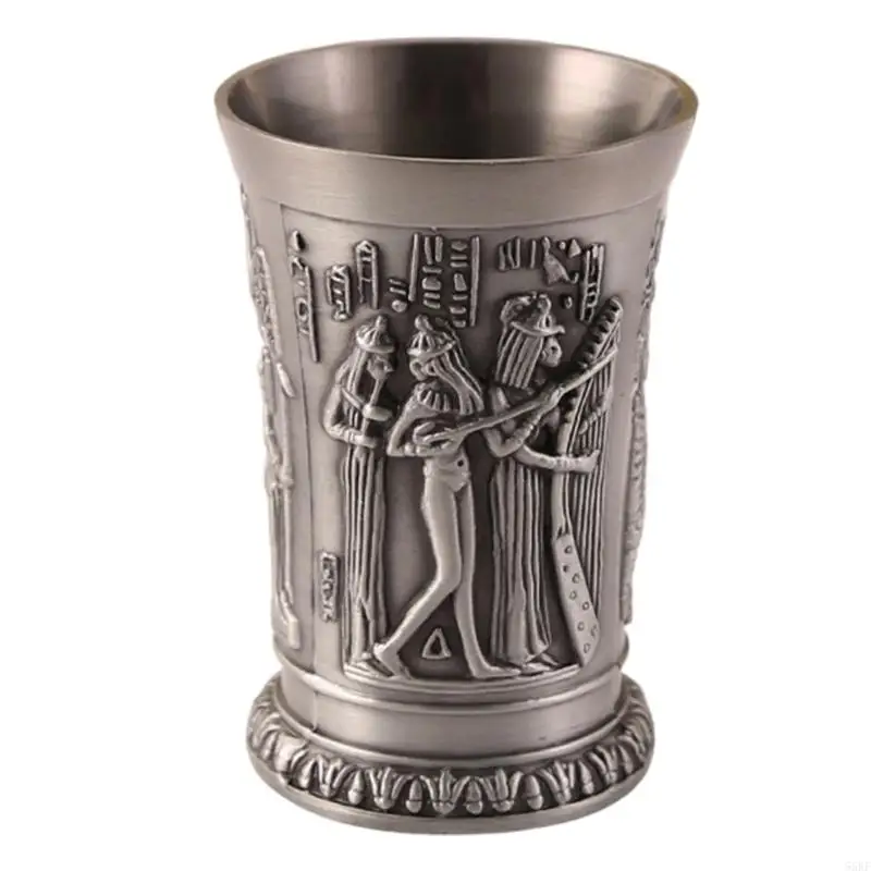 Metal Cocktail Cup Retro Theme Easy Cleaning Design Metal Texture Suitable for Adding Laughter to Daily Hydrations 55KF