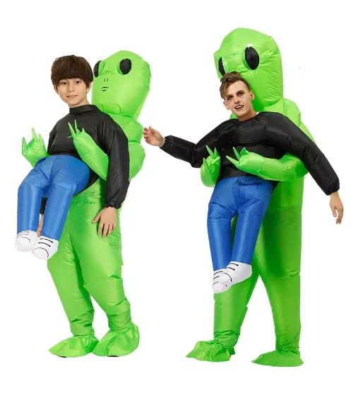 Disfraz Inflable de Dinosaurio T-Rex para Adultos, Disfraz de Dinosaurio para Hombre, Disfraz de Cosplay para Carnaval, Fiesta, Actuación en Escenario, Disfraces de Alien