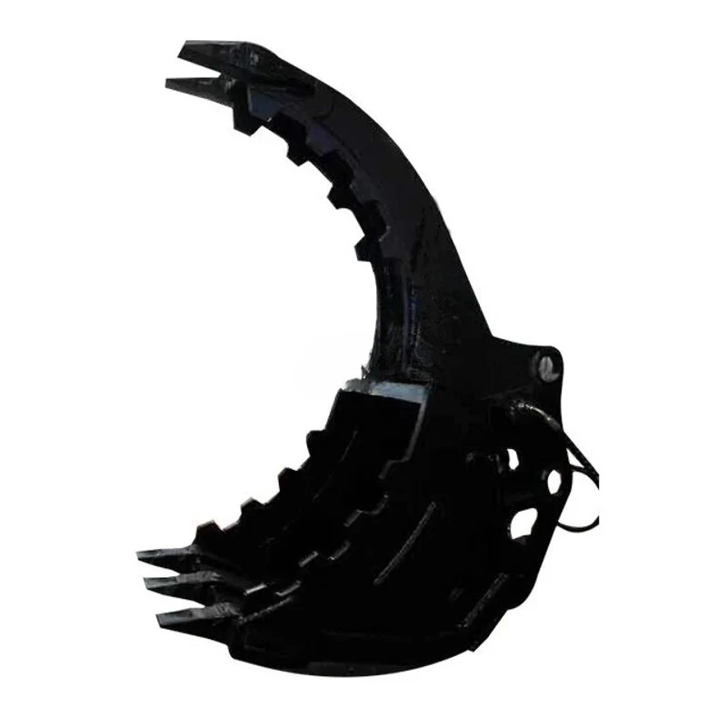 Hydraulic Grab Clamp Thumb Bucket For 5-7 Ton Mini Excavator Digger Accessory Heavy Duty Grapple Attachment Supplier