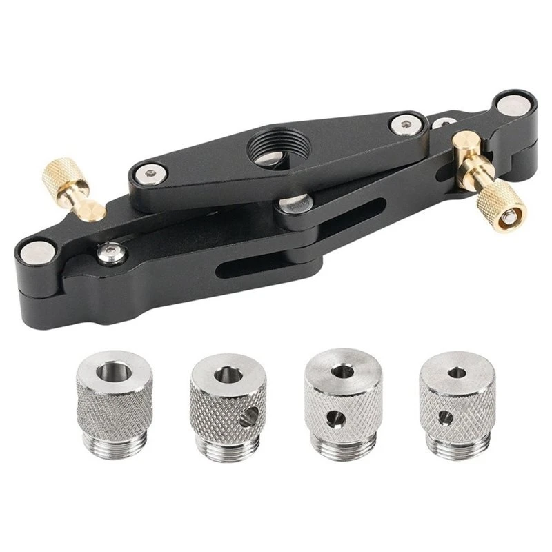 24-hour delivery Woodworking Joinery Centering Doweling Jig Hole Drill Guide With 5/6/8/10Mm Drill Sleeves Positioner Locator