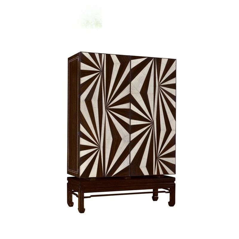 

Hotel lobby lockers, solid wood decorative display cabinets