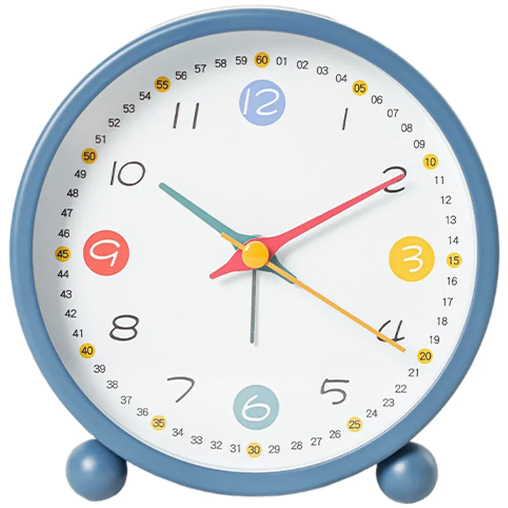 Metal Penguin Cartoon Alarm Clock for with Silent Sweep Movement and Glow-in-the-Dark for Easy Nighttime Reading