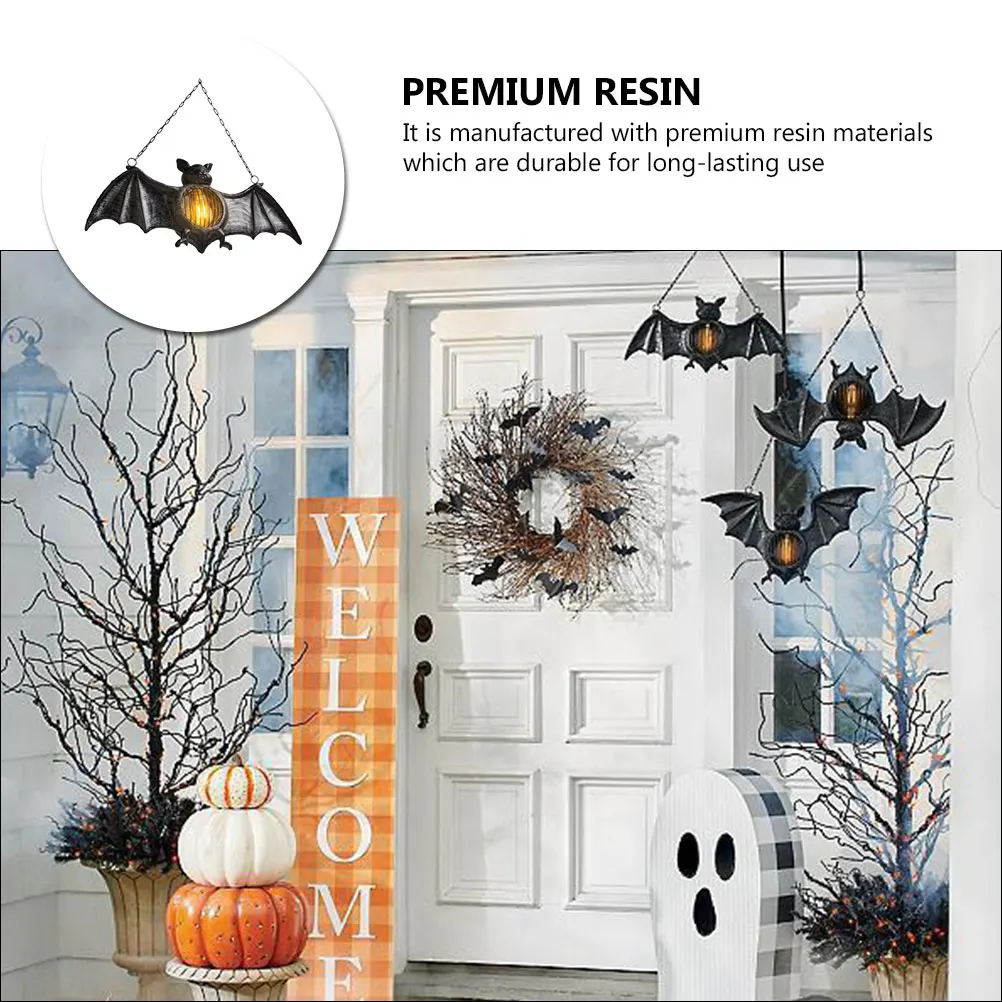

Unique Bat ing Pendant Halloween Home Garden Hanging Decor Resin Bat Party Layout Festival Lantern Decorative Lantern Adorn