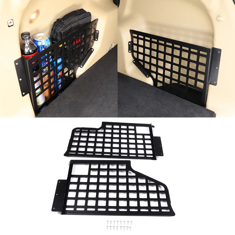 For Land Rover 2 trunk side storage baffle, car trunk storage fence plate, auto parts, aluminum alloy 2pcs 2007-2015