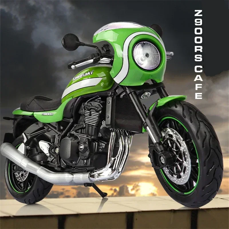 

1:12 KKI Z900RS Cafe Classic Street Motorcycles Model Alloy Simulation Metal Racing Motorcycles Model Collection Kids Gift