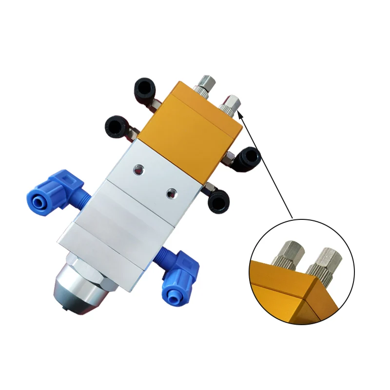 DJF-04 Industrial Dispensing Valve Double Liquid Return Suction With Large Flow AB Two-Component Valve Machine Tools Accessory