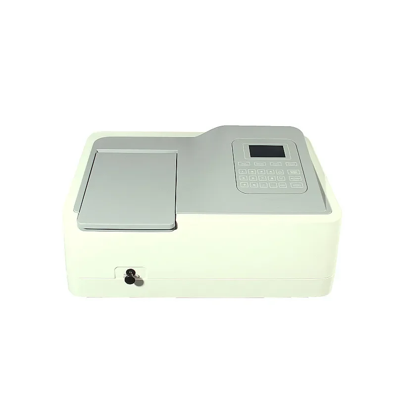 

Single Beam Spectrophotometer SP-V1100 Wavelength 320~1100nm Tungsten Lamp Spectral Bandwidth 2.0nm Come with 4pcs Cuvettes