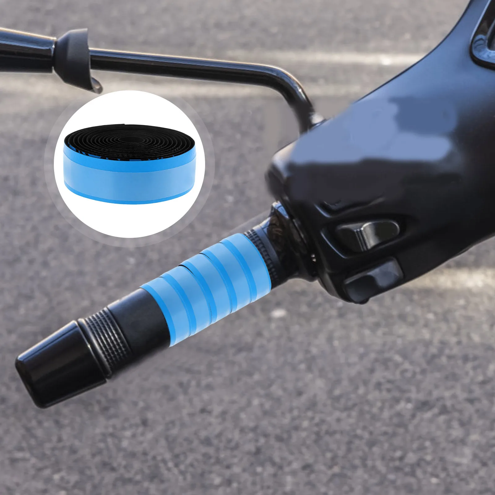 

2Pcs Handlebar Tape for Bike Ergonomic Non Slip Grip Wrap Vibration Reduction for Mountain Road Bicycle Tape Easy Installation