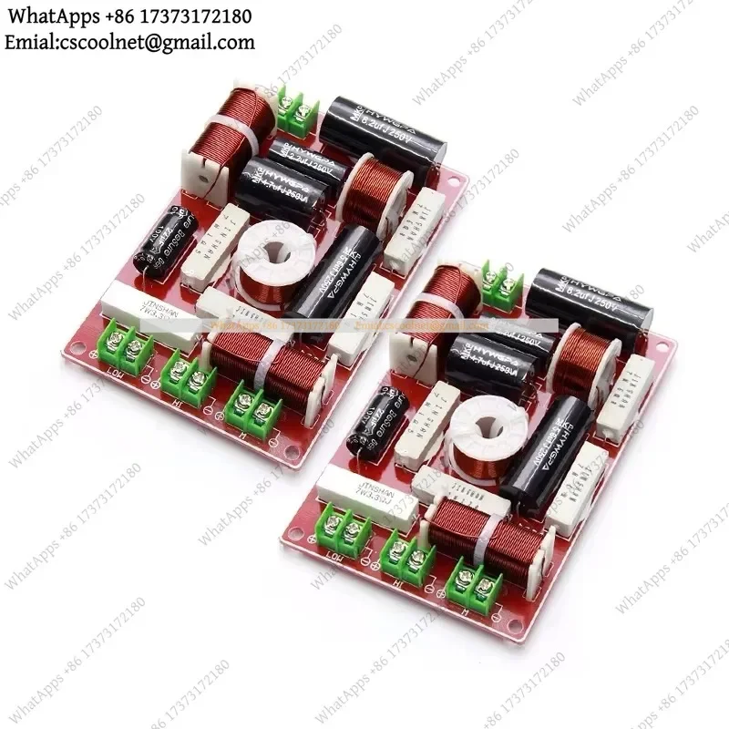 JS01 2PCS 3 Way 200W 3 Unit Speaker Frequency Divider Home Theater Filter Circuit Hifi Stereo Audio Crossover Audio Accessories