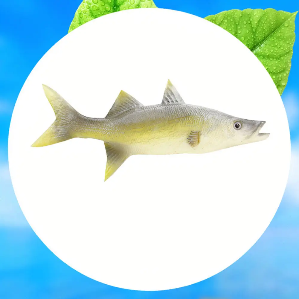 Lifelike Simulated Fish Ornament Realistic Marine Animal Toy Educational Teaching Prop Mediterranean Style Home Decor Figurine