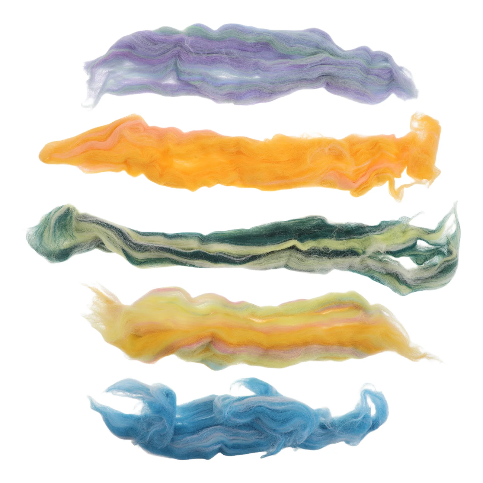 

5 шт. разноцветных разделителей для пальцев из овечьей шерсти, дышащие мягкие прокладки для соприкасающихся пальцев, предотвращающие мозоли, для ежедневного использования, шерстяные подушечки