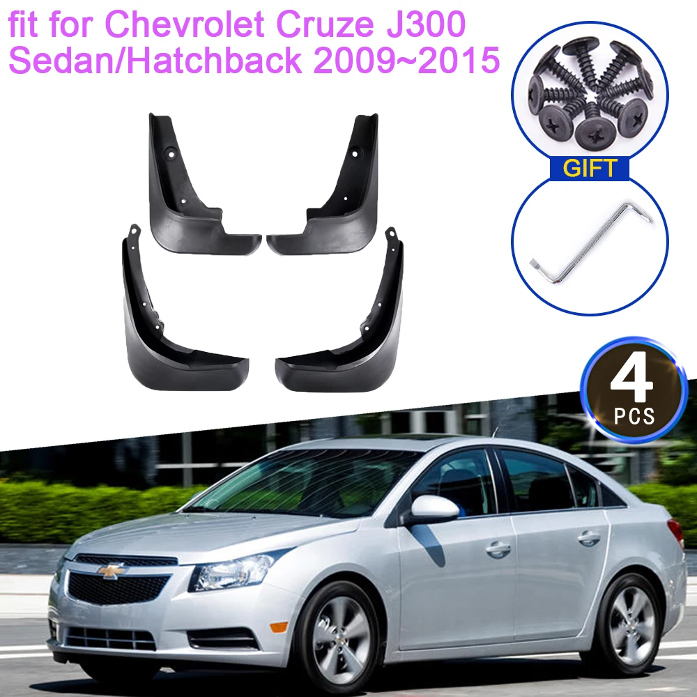 

For Chevrolet Cruze J300 Sedan Hatchback 2009 2010 2011 2012 2013 2014 2015 MudFlaps Mudguards Splash Guards Fender Accessories