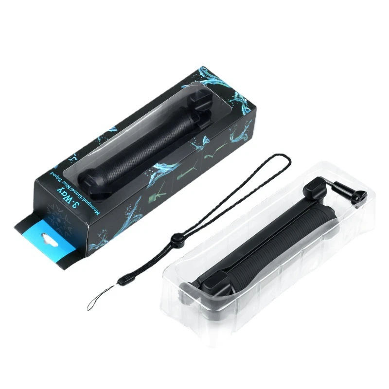 ไม้เซลฟี่กันน้ำที่จับแบบลอยได้ด้ามจับ3ขาขาขาเดียวสำหรับ GoPro 11 10 9 8 7 Insta360 Osmo Action 2 3ที่จับ