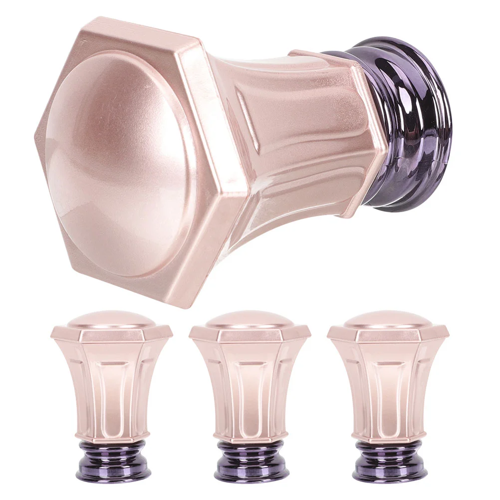 

Curtain Rod Decorative Head Pole Finials Drapery End Caps Window Vintage Style Rail Rods for Windows