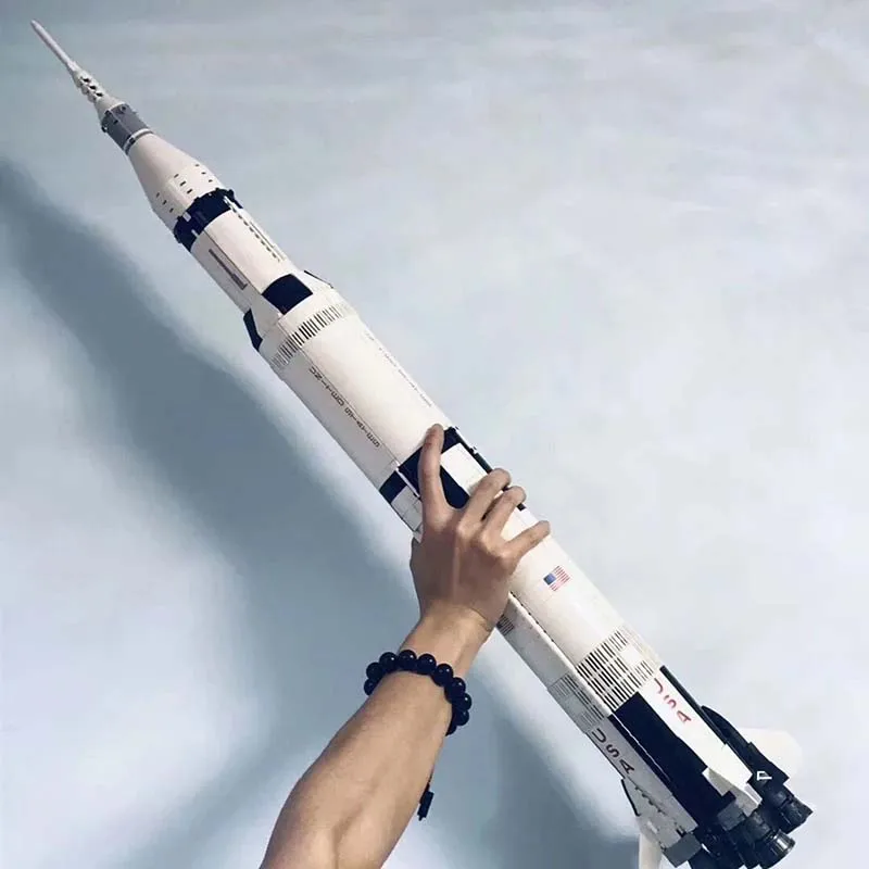 

2009 PCS 37003 Apollo Saturn V Building Blocks Bricks Model Birthday Christmas Gifts Toys Compatible 21309 Home Decorae 92176
