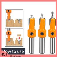 A88Z 6 Pcs Countersink Drill Bit Set Wood Hole Drill Bit Timber Wood Working Drill Bits With Hex Key For Wood Screw Cutter