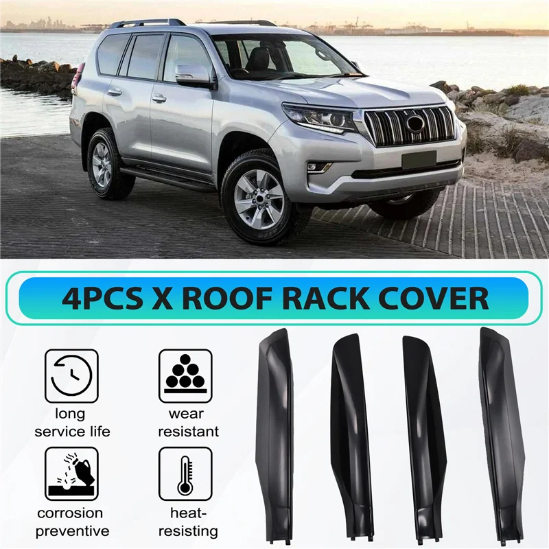 

63491-60130 63492-60110 4Pcs Roof Rack Cover Roof Rack Leg For Toyota Prado 2009-