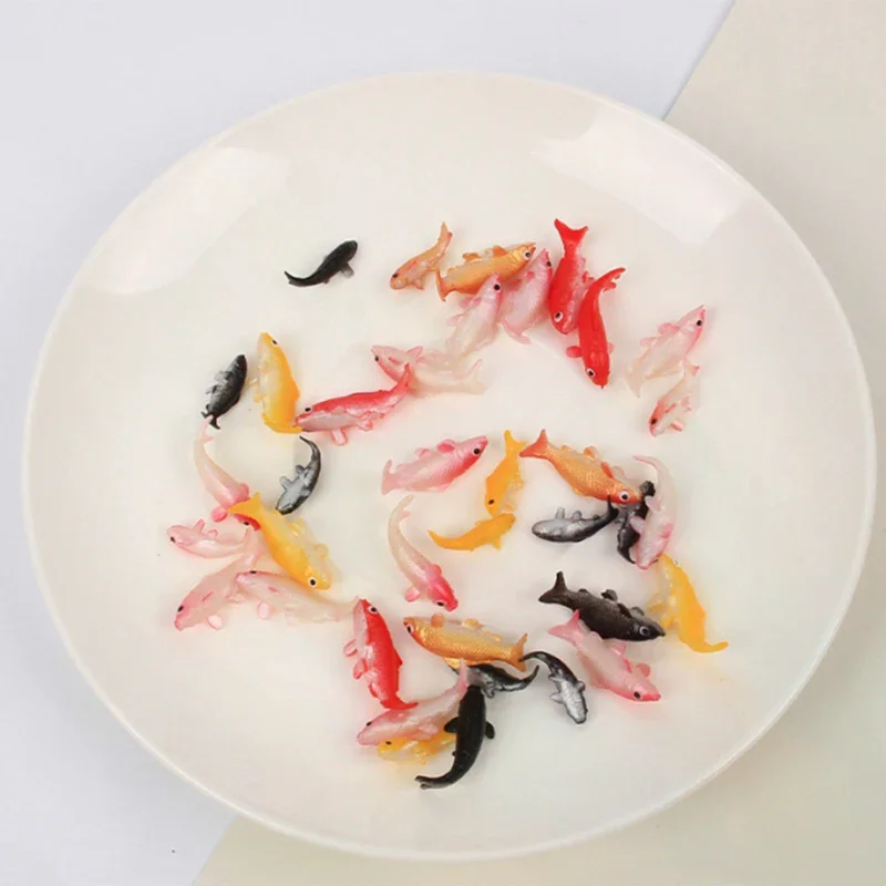 1/12 Dollhouse Miniature Fish Model Simulation Animal Children's Toys For Doll House Decor Kids Pretend Play Toys Gift