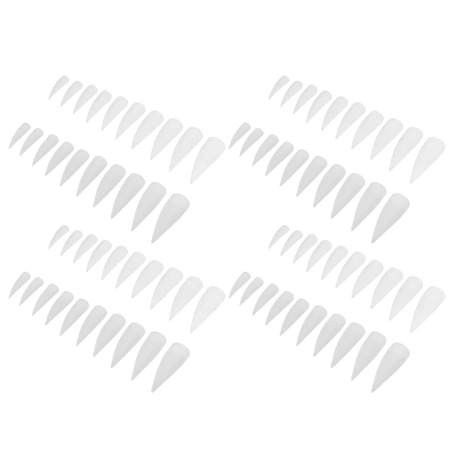 

1000Pcs Clear False Nails Set: Slim Claw Nail Tips Full Cover Press on Extensions - Artificial Nail Tips for Elegant
