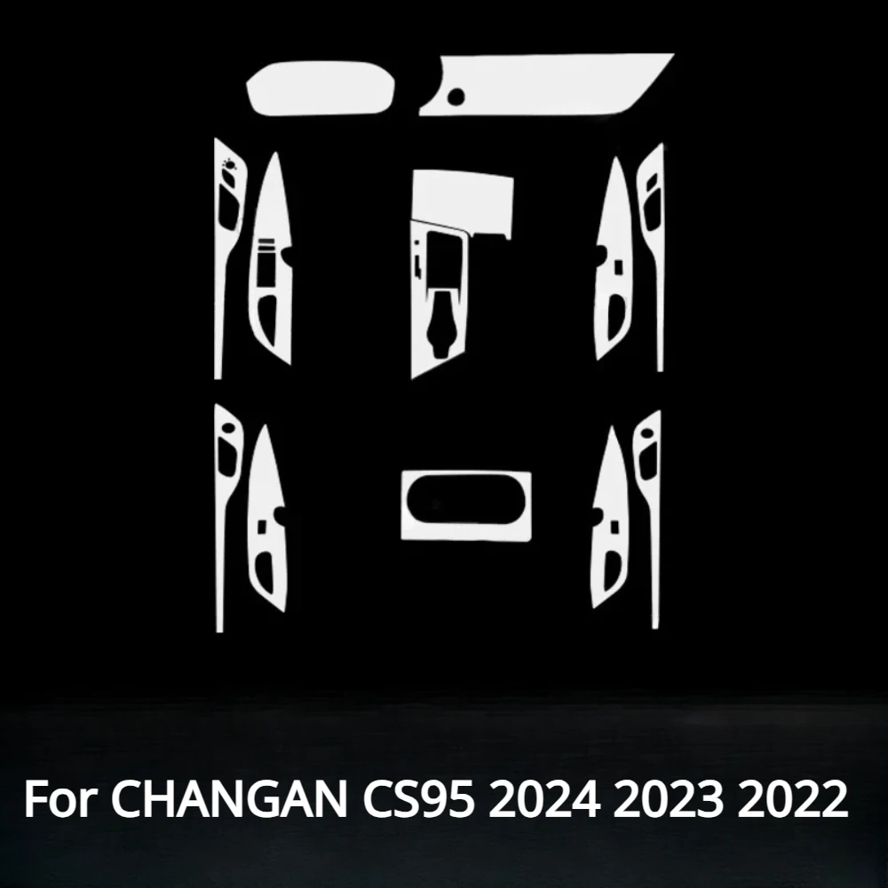 For CHANGAN CS95 2024 2023 2022 Accessories interior film transparent TPU PPF Gear Panel Center Console Anti-scratch Sticker