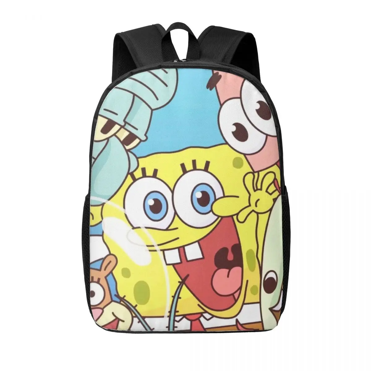 Spongebob 17-Inch Student Backpack - Comfortable and Practical Backpack for Daily Use, School, and Travel