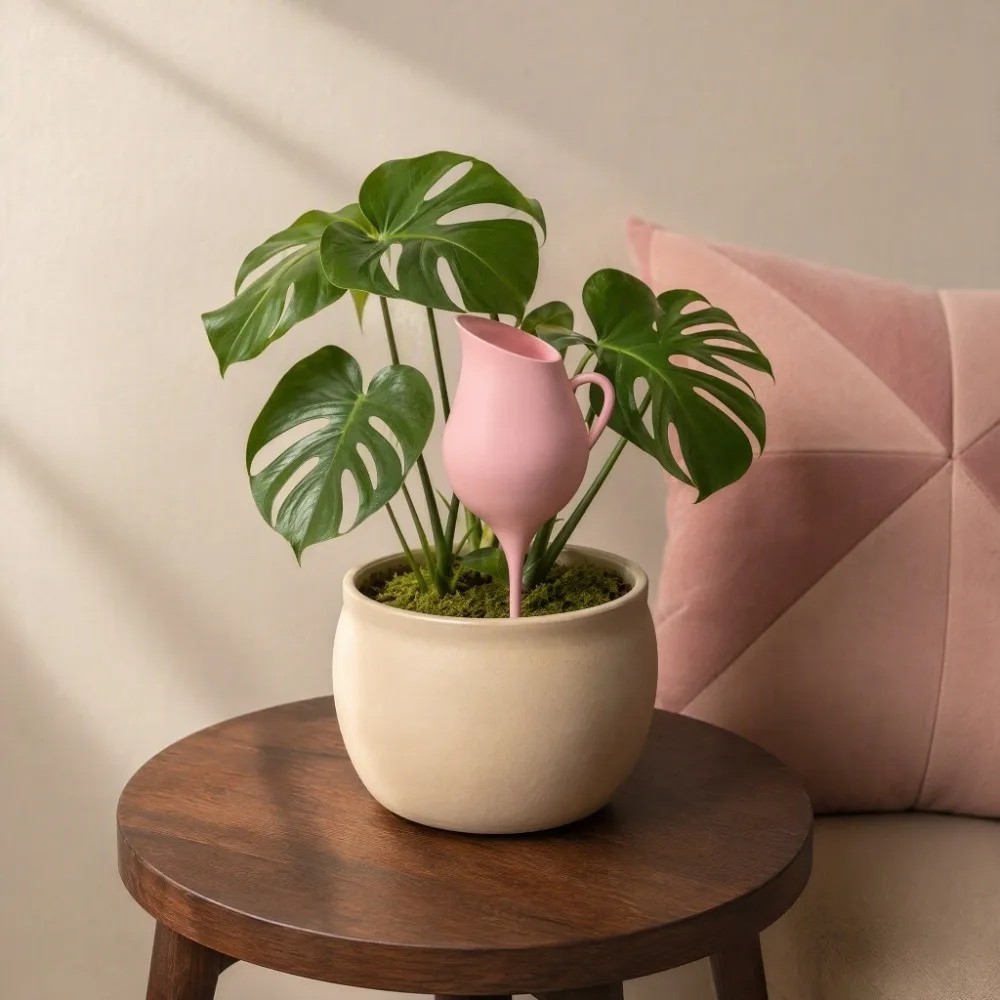 3D Printed Terracotta Self Watering Spikes Watering Can-shaped Plastic Funnel Plant Drip Irrigation Device Effort-saving