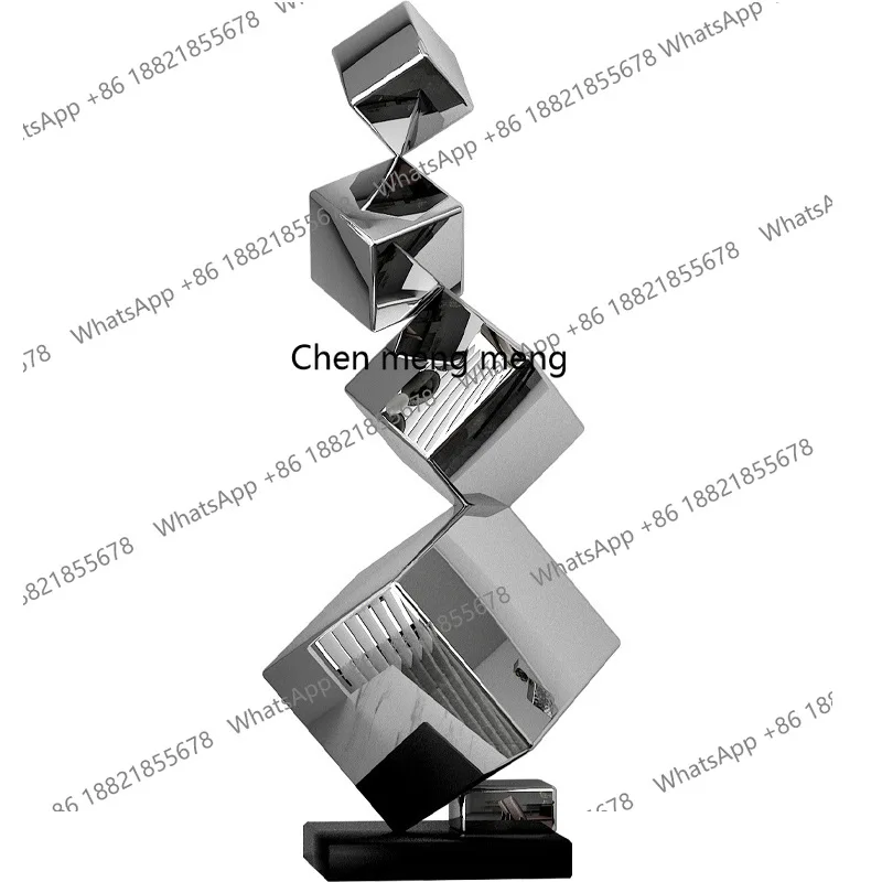 

Modern Home Stainless Steel Sculpture Ornament Living Room TV Cabinet Desktop Floor Ornament