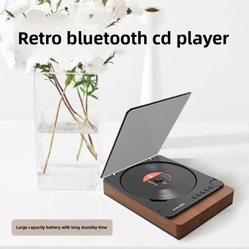 Bluetooth 5.1 Home CD Player Hi-Fi Music System USB Playback Support MP3 WMA WAV AAC Audio Format