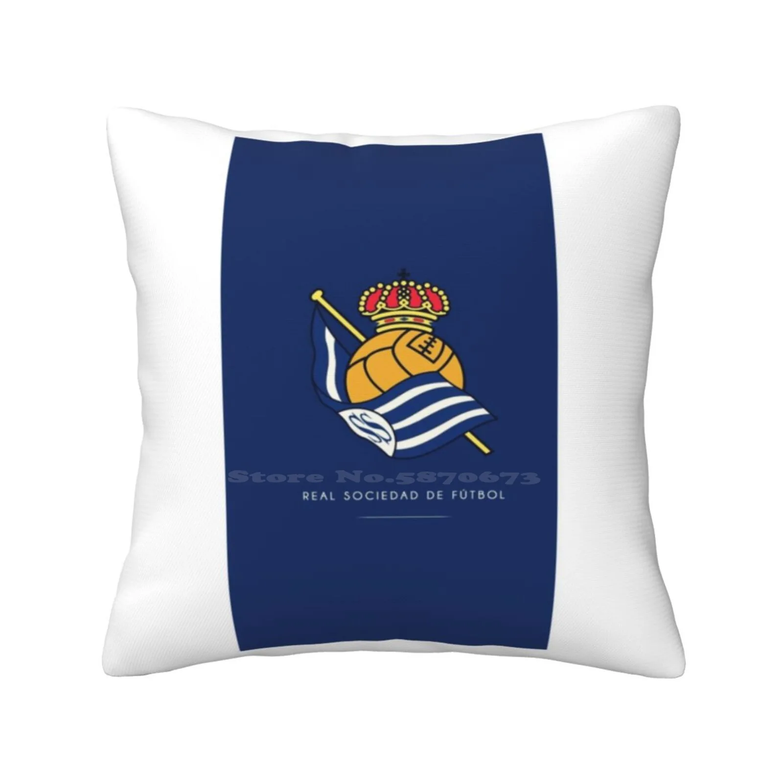 Real Sociedad Home Sofa Car Cushion Cover Pillowcase Real Sociedad Fooball