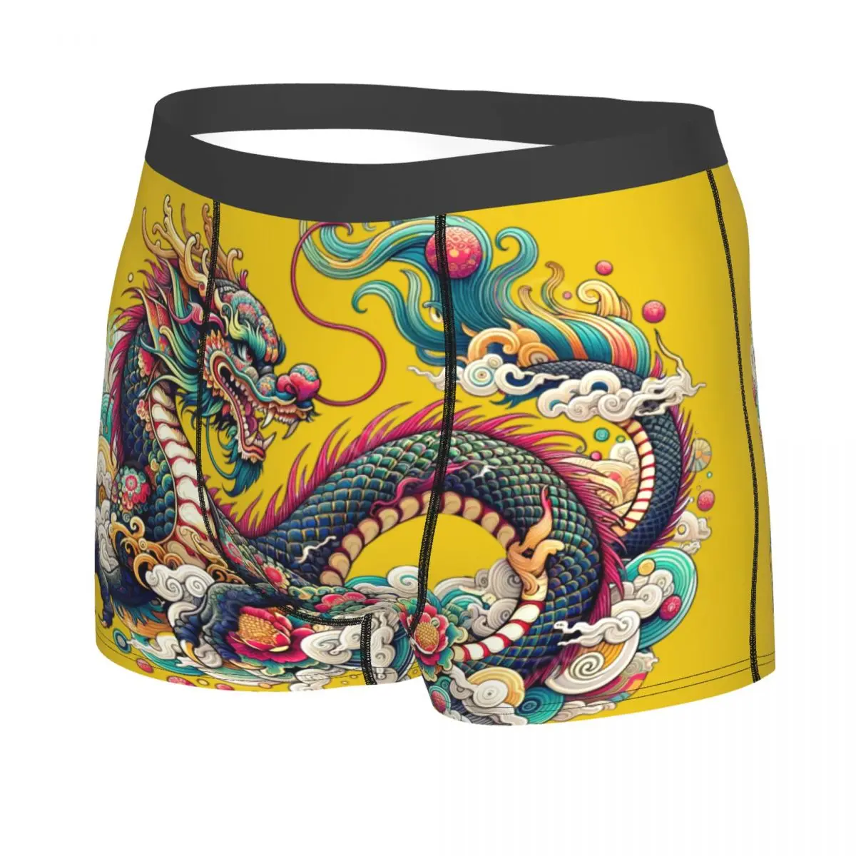 Chinese Dragon Mencosy Boxer Briefs Underpants Highly Breathable Top Quality Gift Idea