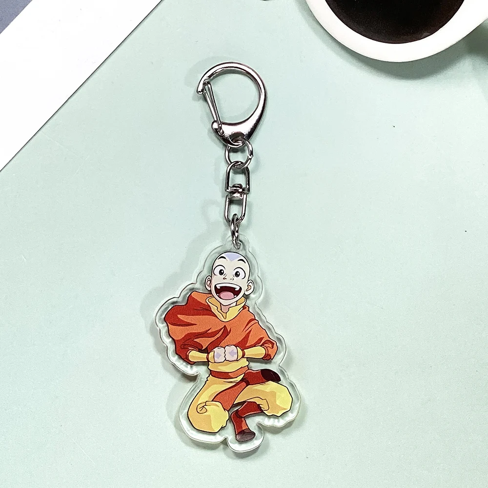 1/9Pcs Cartoon Avatar: The Last Airbender Acrylic Keychain Accessories Cute Bag Charm Keyring Backpack Pendant Decoration Gifts