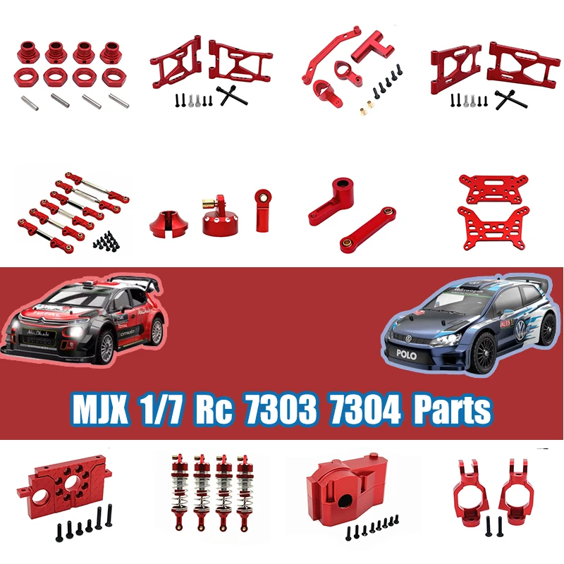 MJX Hyper GO 7303 1/7 Citroen C5 WRC Rc قطع غيار السيارات لما بعد الكوب، كوب التوجيه الأمامي، غطاء علبة تروس المحرك، حامل الفراشة، ذراع التأرجح