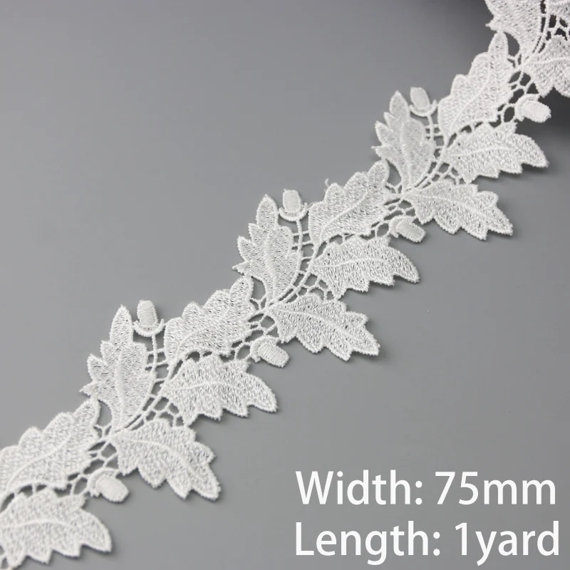 (1 yards/lot) white Handmade  lace lace jewelry patchwork material  lace ribbon DIY sewing garment accessories