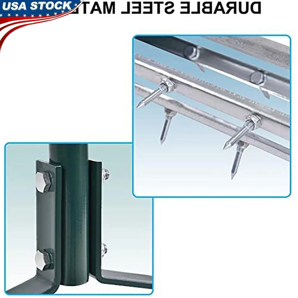 

Detachable Long Handle Lawn Aerator Durable Steel Spikes Multi-Purpose Garden Tool Efficient Soil Loosening Easy Assembly
