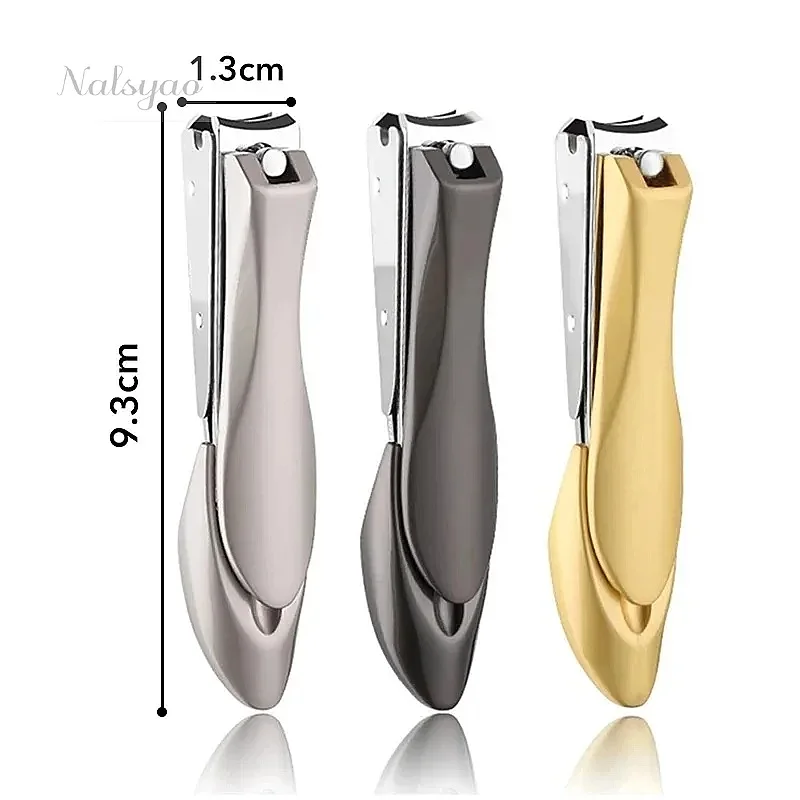 Anti Splash Nail Clippers Stainless Steel Fingernail Cutter Bionics Design Manicure Tools Nail Trimmer Sharp Nail Tools