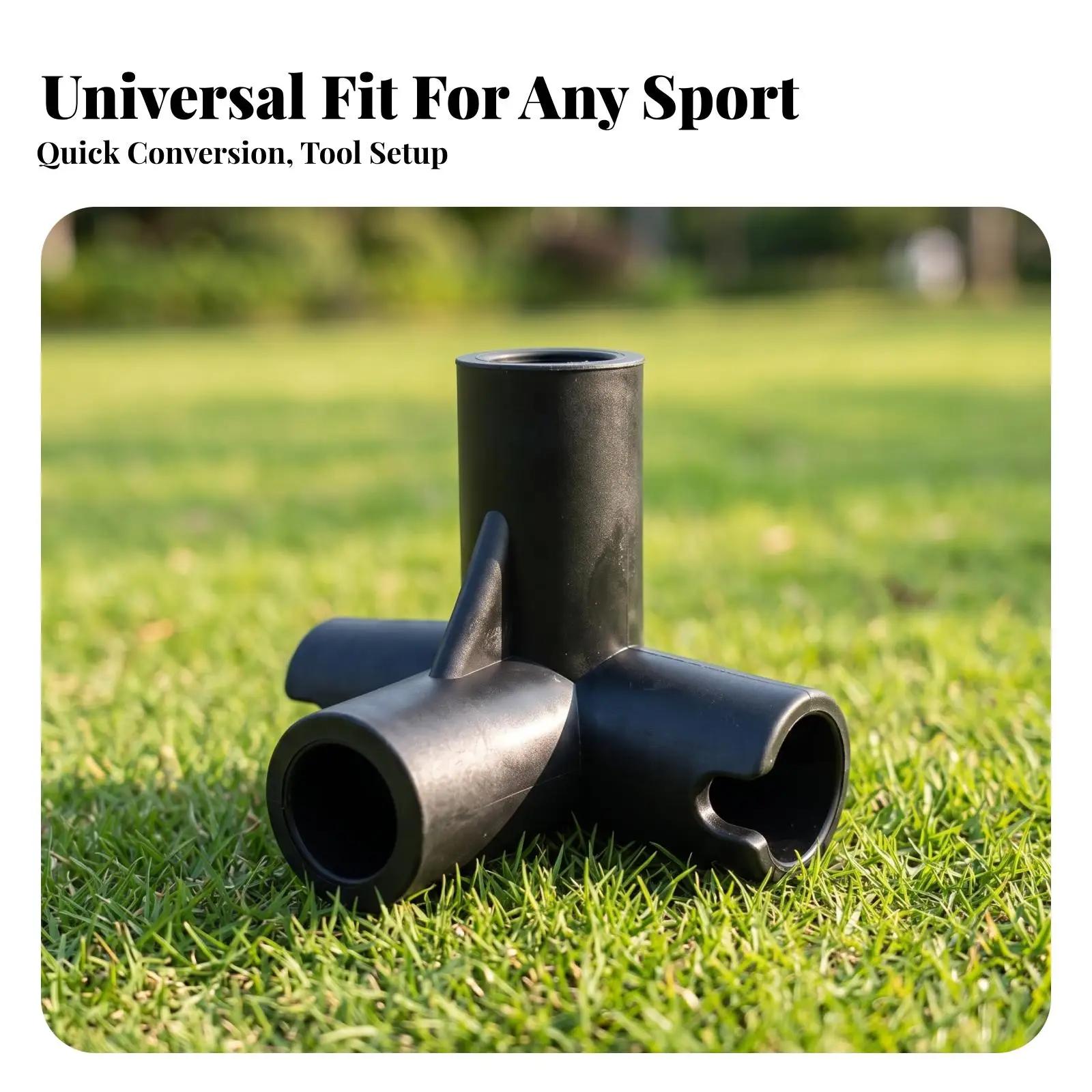 Athletic Net Pole Connector Heavy-Duty Triple-Connection Pipe Connector