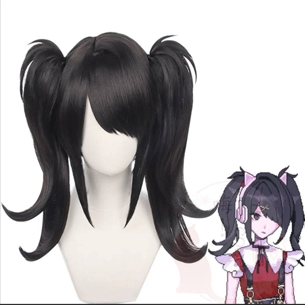 NEEDY GIRL OVERDOSE Ponytail Wig for Cosplay Hair Wigs Pigtails Bangs Synthetic Hair Halloween Costume