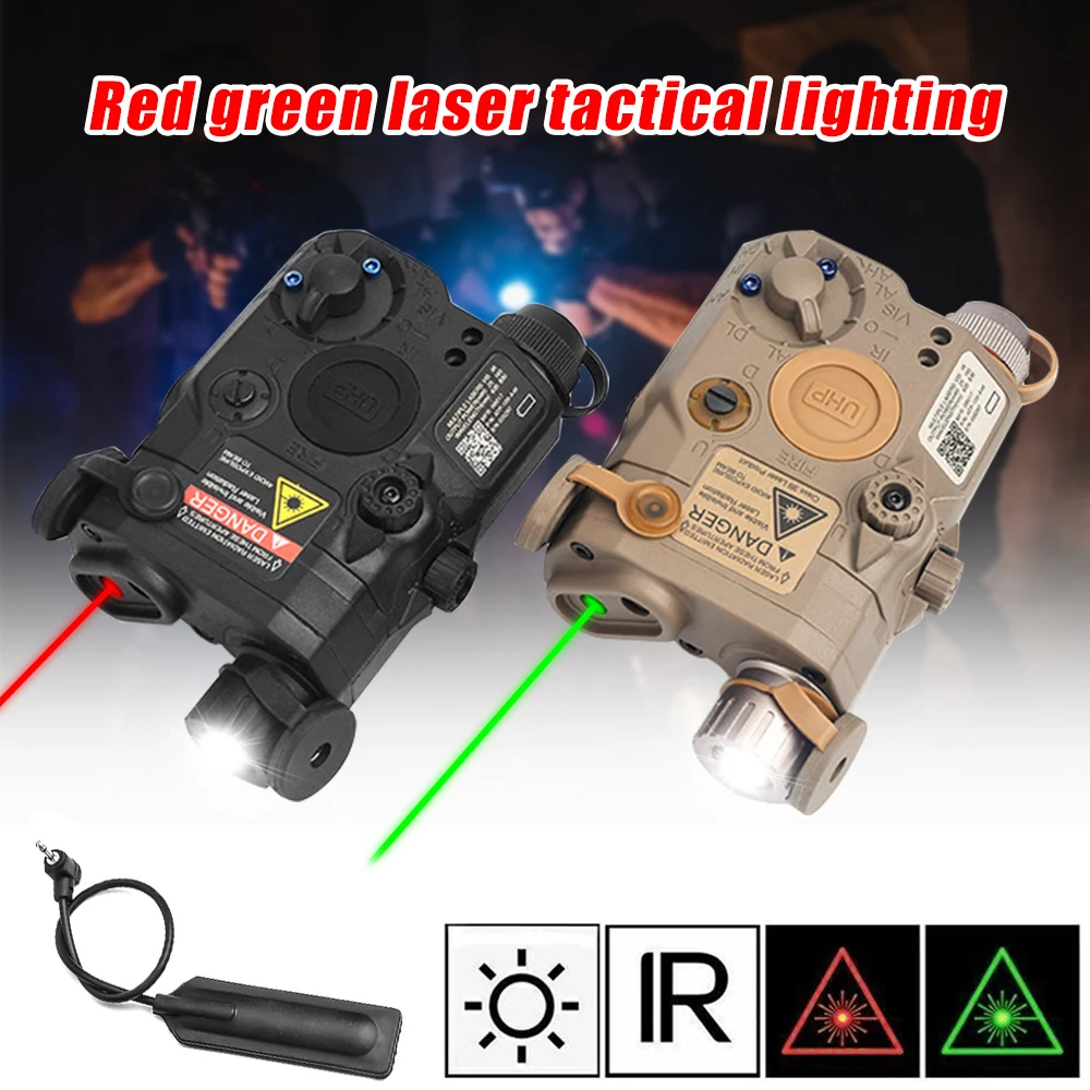 

PEQ-15 Red Dot/Green Laser Pointer/IR Night Vision Sight Combo Weapon Light With Pressure Switch For 20mm Arisoft Picatinny Rail