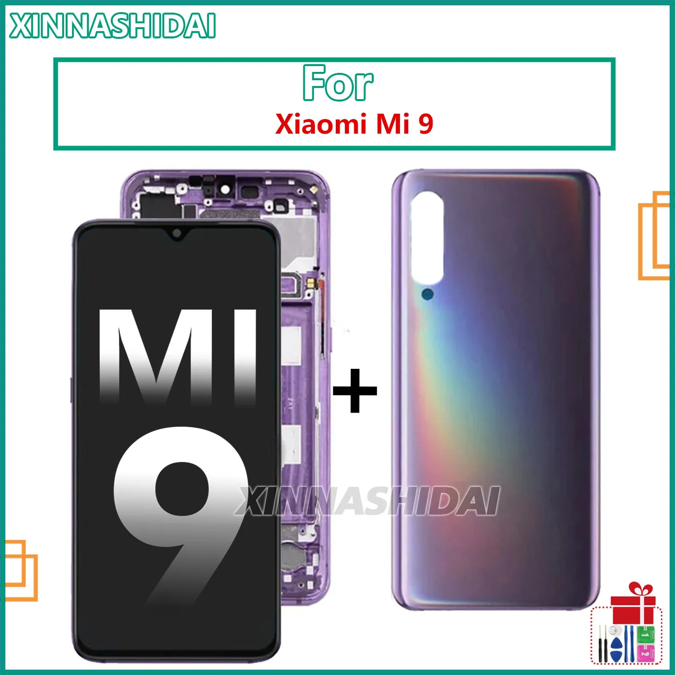 6.39\'\' OLED Replacement For Xiaomi Mi 9 LCD Touch Screen Digitizer Assembly For Xiaomi MI9 Display Repair parts