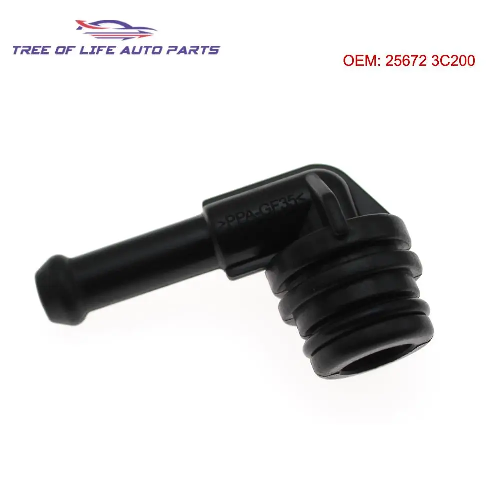 25672-3C200 Thermostat Housing By-Pass Hose Connector For 2009-2018 Kia Sorento 3.3L 3.5L Hyundai Santa Fe 256723C200 NEW NIPPLE