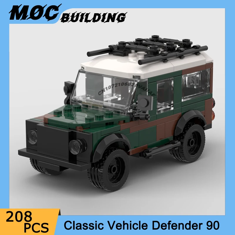 MOC Building Blocks City Classic Vehicle Model Off-Road Defender Car Toys DIY Assemble Bricks Creative Collection Display Hobby