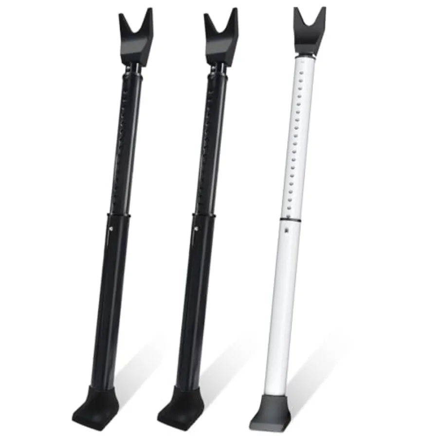 

Upgraded Door Security Bar and Sliding Patio Bar, Heavy Duty Stoppers Adjustable Jammer for Home, Apartment, Travel