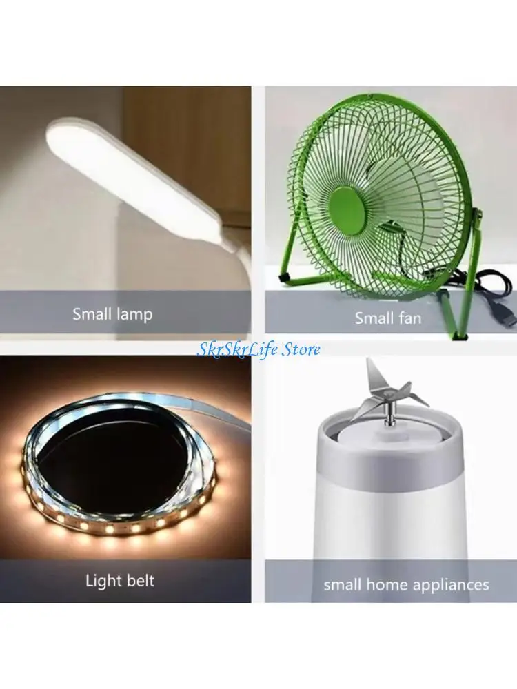 

E65E USB Port to DC3.5x1.35mm Power Supply Line Extension Cable with On Off Switch