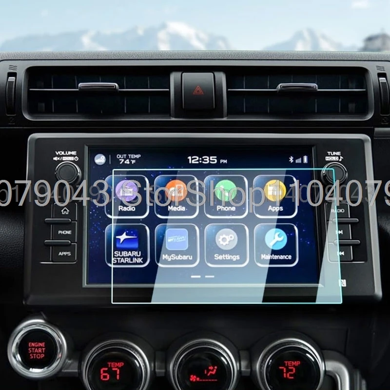 Tempered Glass Screen Protector For Toyota GR86 2022-2024 8 inch Car infotainment GPS Navigation Displayscreen anti-scratch film