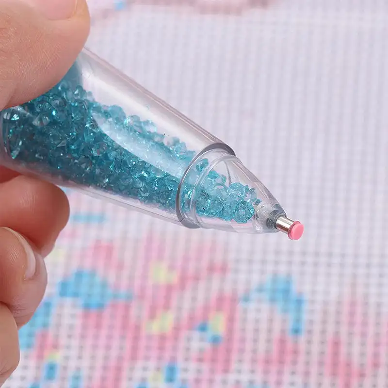 Strumento per penna per pittura con diamanti Penna per arte con diamanti Penna per trapano a punta a forma di vaso di fiori Punta per unghie Punteggiatura di diamanti per la produzione artigianale di nail art