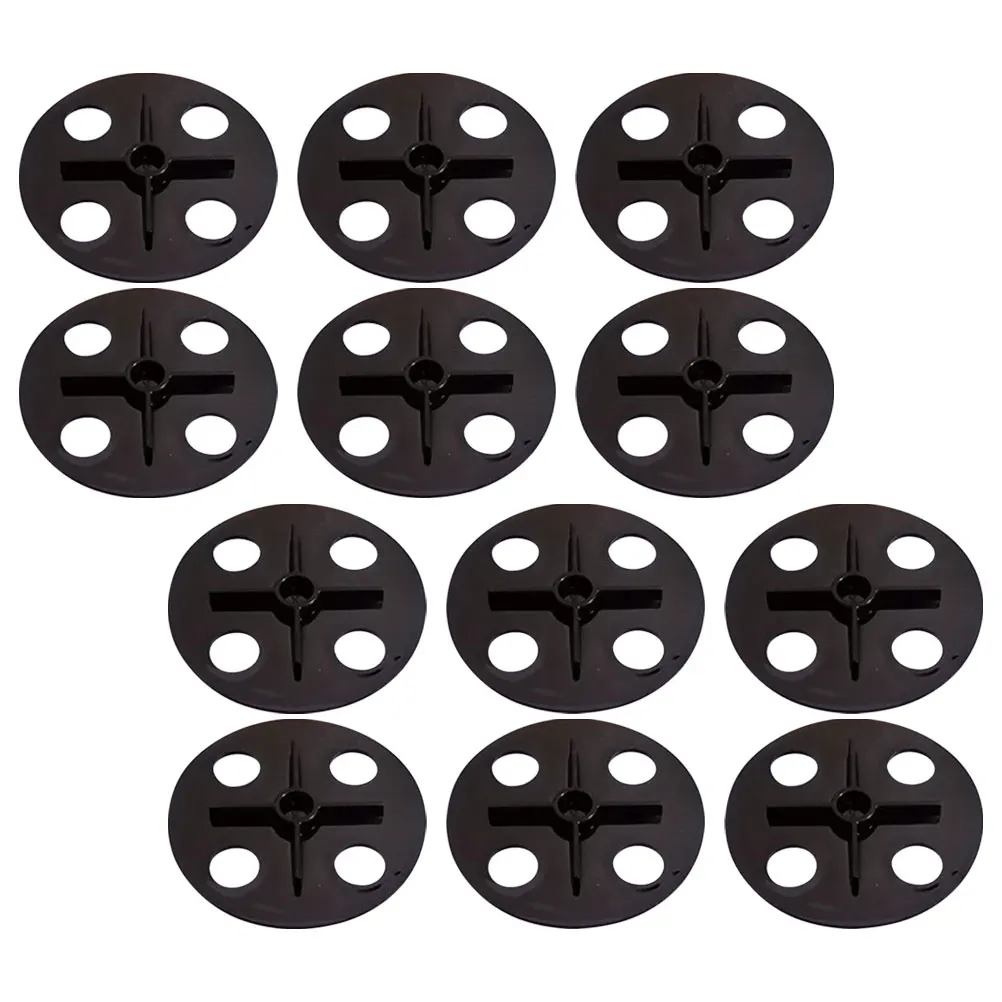 

12pcs Nursery Pot Vent Cover Black Breathable Hole Plate For Plant Greenhouse Garden Reusable Accessories Planter