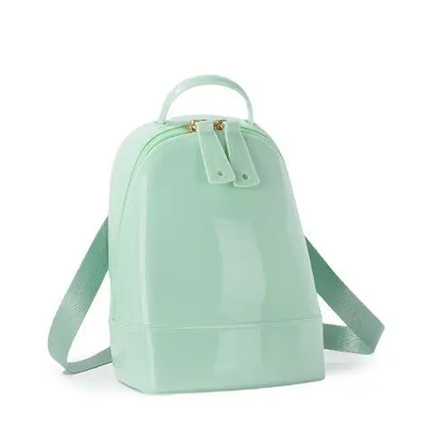 New Adult Girls Mini Size Waterproof Jelly Bag Cute Women Double Strap Book Bag Parent-child Candy Color Backpack