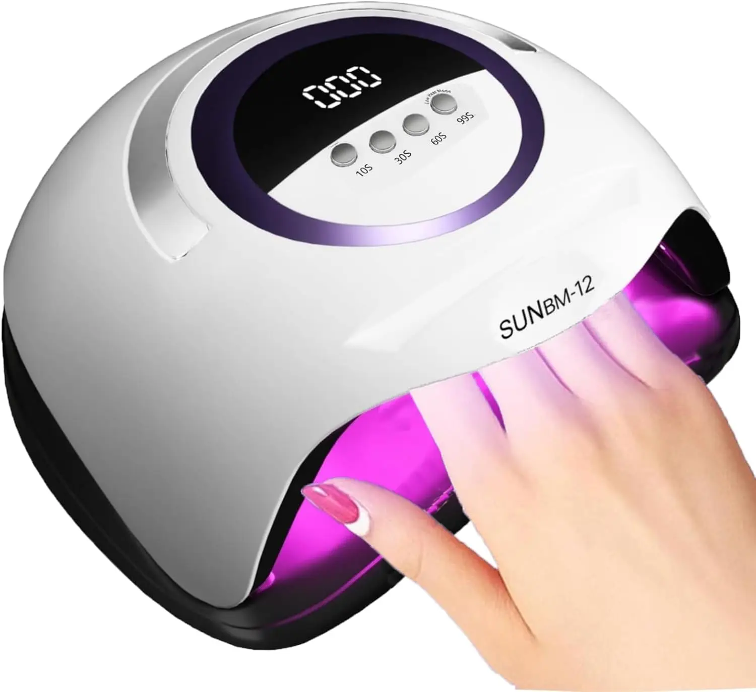 UV LED ネイルランプ 72 ビーズ 300W センサー＆4つのタイマー設定付き